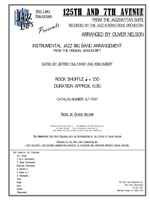 125TH AND 7TH AVENUE: Arranged by Oliver Nelson, Edited by Jeffrey Sultanof and Rob DuBoff: Jazz Lines Publications