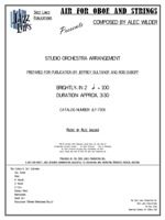 AIR FOR FLUTE AND STRINGS: Composed and Arranged by Alec Wilder, Prepared by Jeffrey Sultanof and Rob DuBoff: Jazz Lines Publications