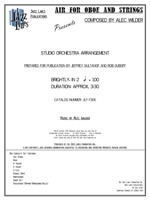 AIR FOR OBOE AND STRINGS: Composed and Arranged by Alec Wilder, Prepared by Jeffrey Sultanof and Rob DuBoff: Jazz Lines Publications