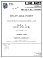 BLOOD COUNT: Arranged by Billy Strayhorn, Prepared by Rob DuBoff and Jeffrey Sultanof: Jazz Lines Publications