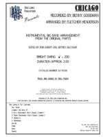 CHICAGO: Arranged by Fletcher Henderson, Edited by Rob DuBoff and Jeffrey Sultanof: Jazz Lines Publications