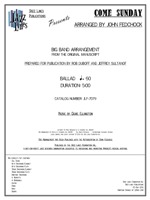 COME SUNDAY: Arranged by John Fedchock, Prepared by Rob DuBoff and Jeffrey Sultanof: Jazz Lines Publications
