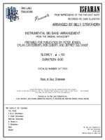 ISFAHAN (FROM THE FAR EAST SUITE): Arranged by Billy Strayhorn, Prepared by Rob DuBoff and Jeffrey Sultanof: Jazz Lines Publications