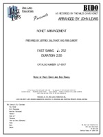 BUDO: Arranged by John Lewis: Jazz Lines Publications