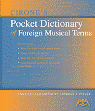 View: CIRONE'S POCKET DICTIONARY OF FOREIGN MUSICAL TERMS