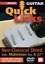 View: QUICK LICKS FOR GUITAR - NEO-CLASSICAL SHRED IN THE STYLE OF YNGWIE MALMSTEEN